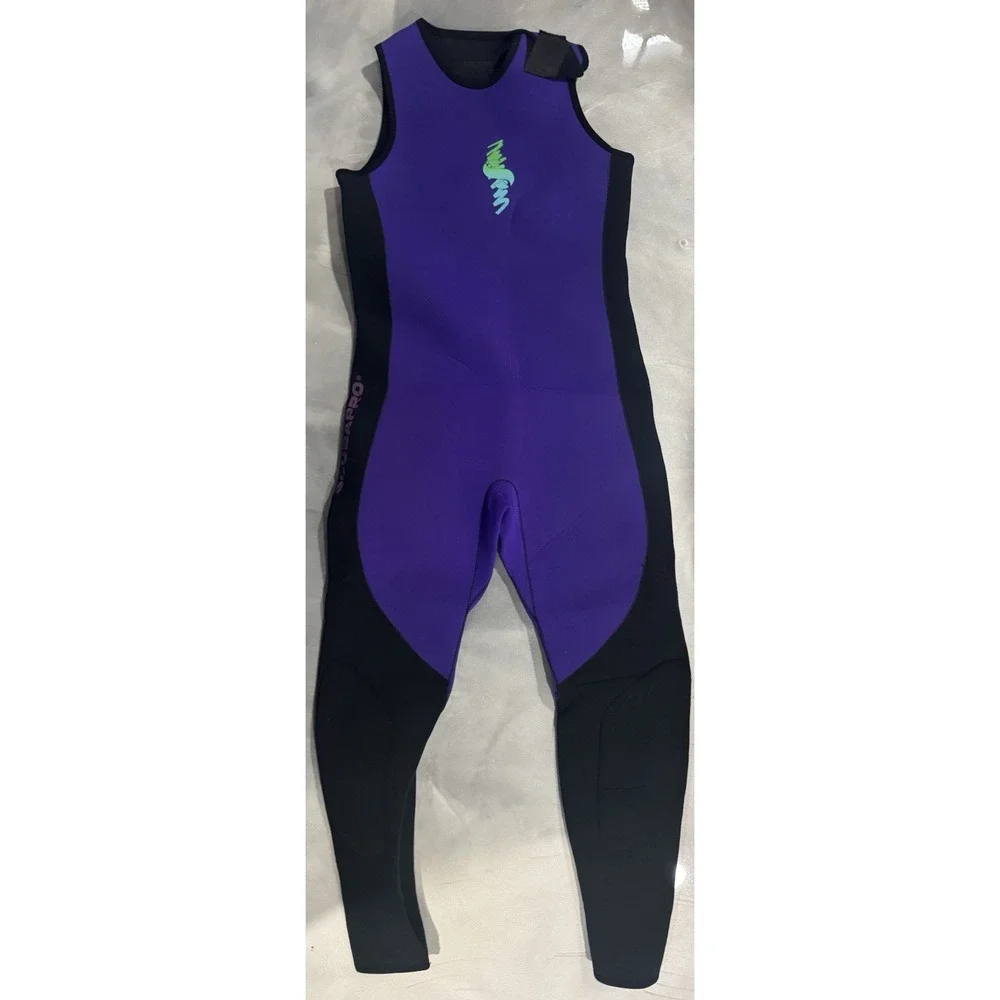 ScubaPro Long John Wetsuit Men's Large 3mm Purple Black‎ Sleeveless Diving Suit